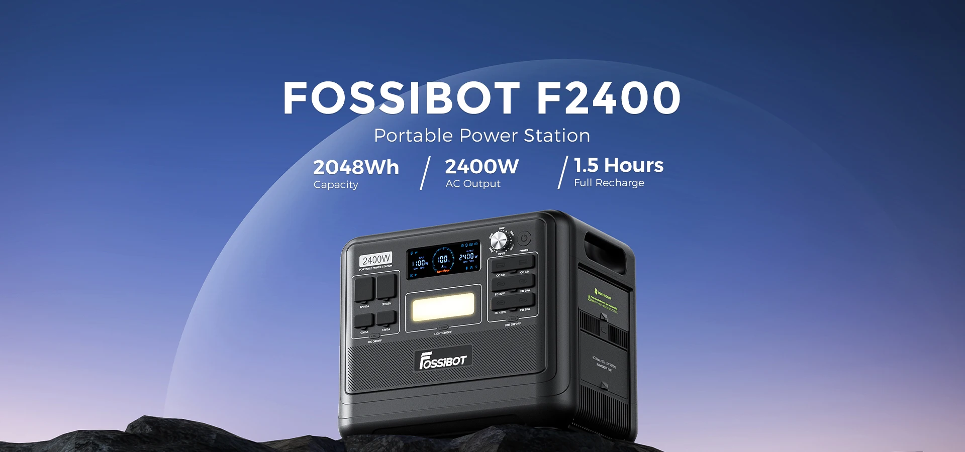 Портативная электростанция F2400 2400 Вт с аккумулятором LiFePO4