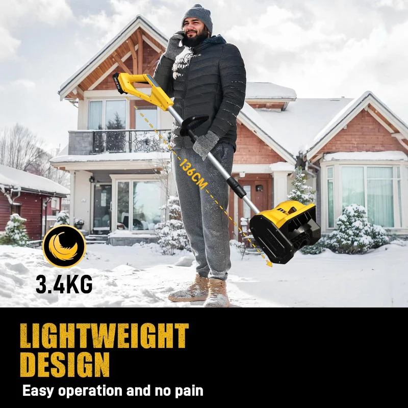 Cordless Snow Shovel 21V Electric Battery Mini Cordless Snow Blower Machine