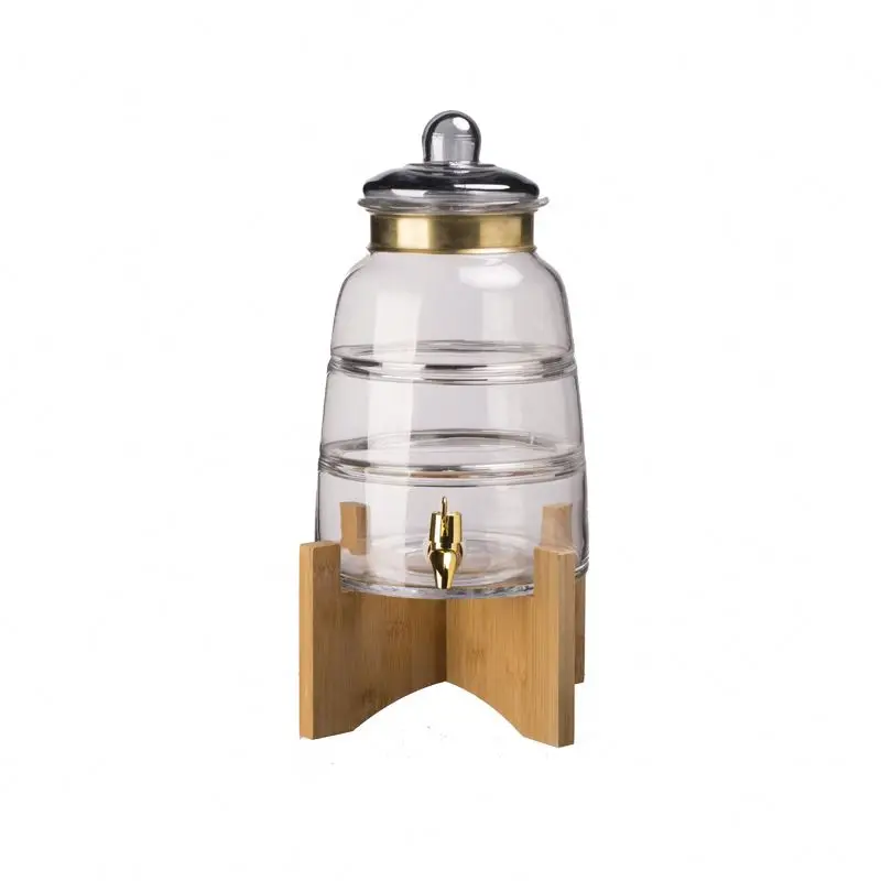 Wholesale SGS certificate Customized logo fruit juice dispenser with copper ring 8L/5L/4L/3L