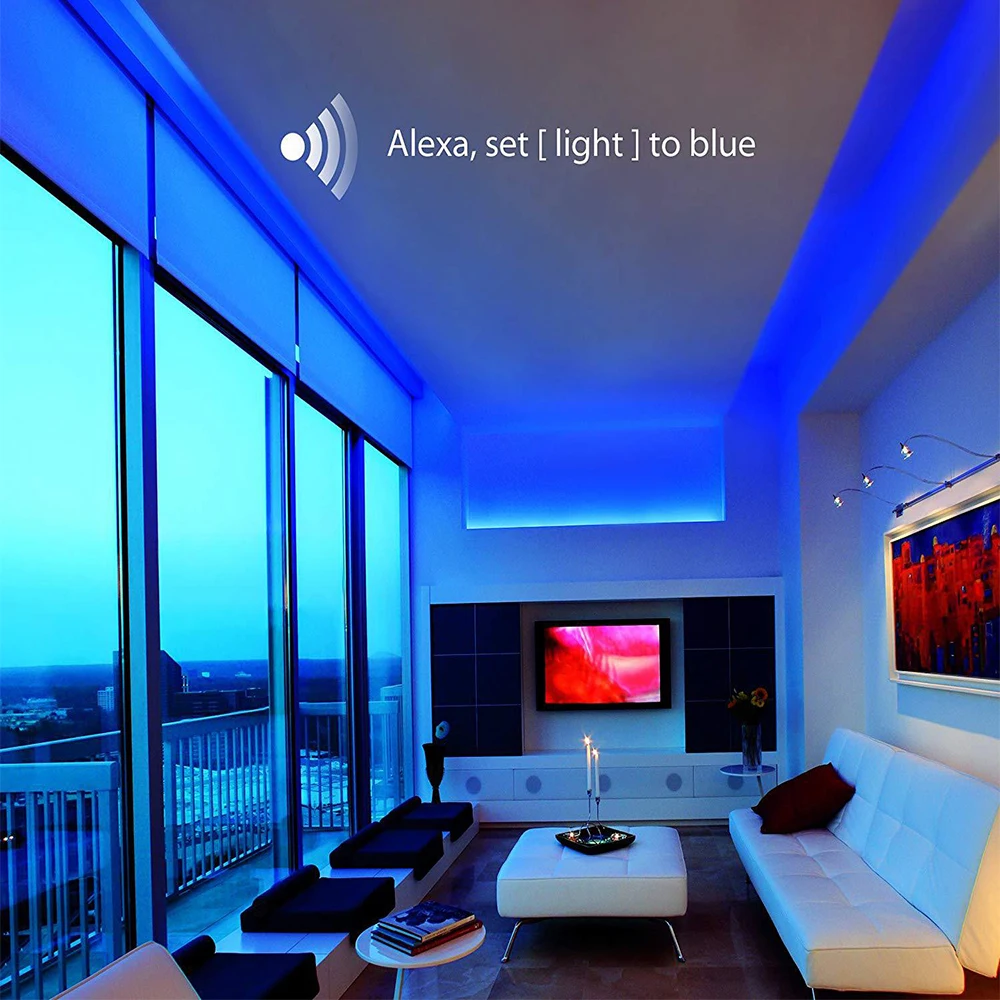 DC 5V-24V Tuya Wireless LED Wifi Controller APP Alexa Google Smart Voice DIM CCT RGB RGBW RGBCCT for Led Strip light