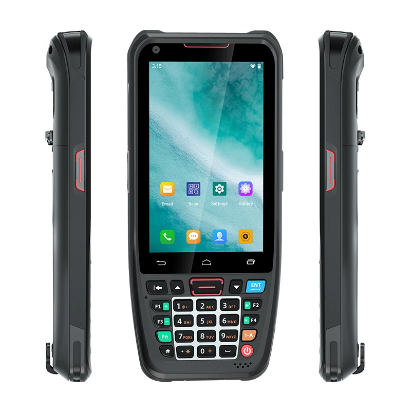 Самый дешевый UNIWA HS002 4-х дюймовый портативный сканер Nfc КПК Android Ручной терминал 2D QR