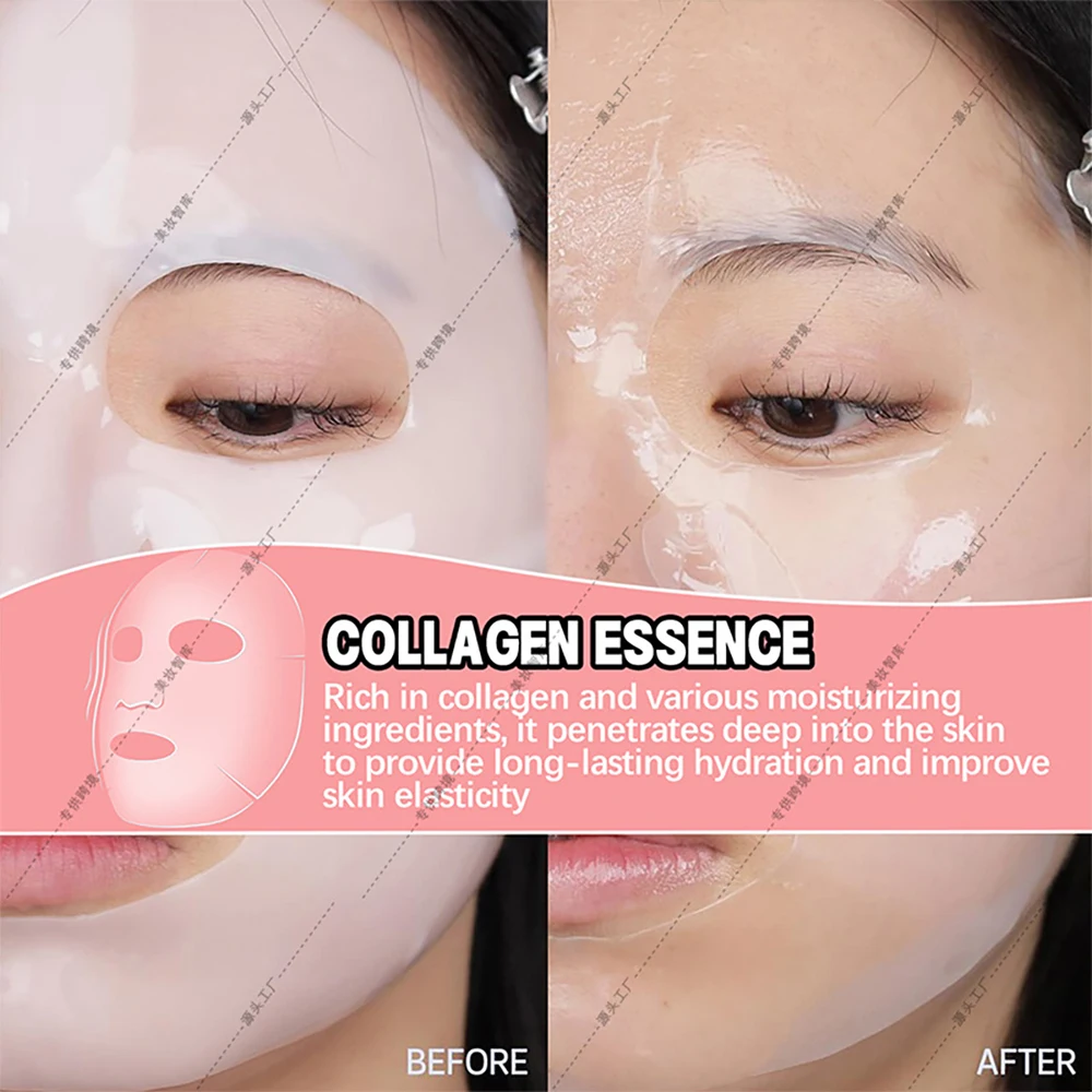 Private Label Skin Whitening Collagen Split Jelly Mask Facial Hydro Jelly Mask Korea Moisturizing Face Sheet Mask