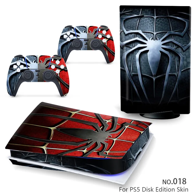 PS5 Game Console Sticker Film Protection Skin Controller Sticker for Sony PS5 Console and Controller