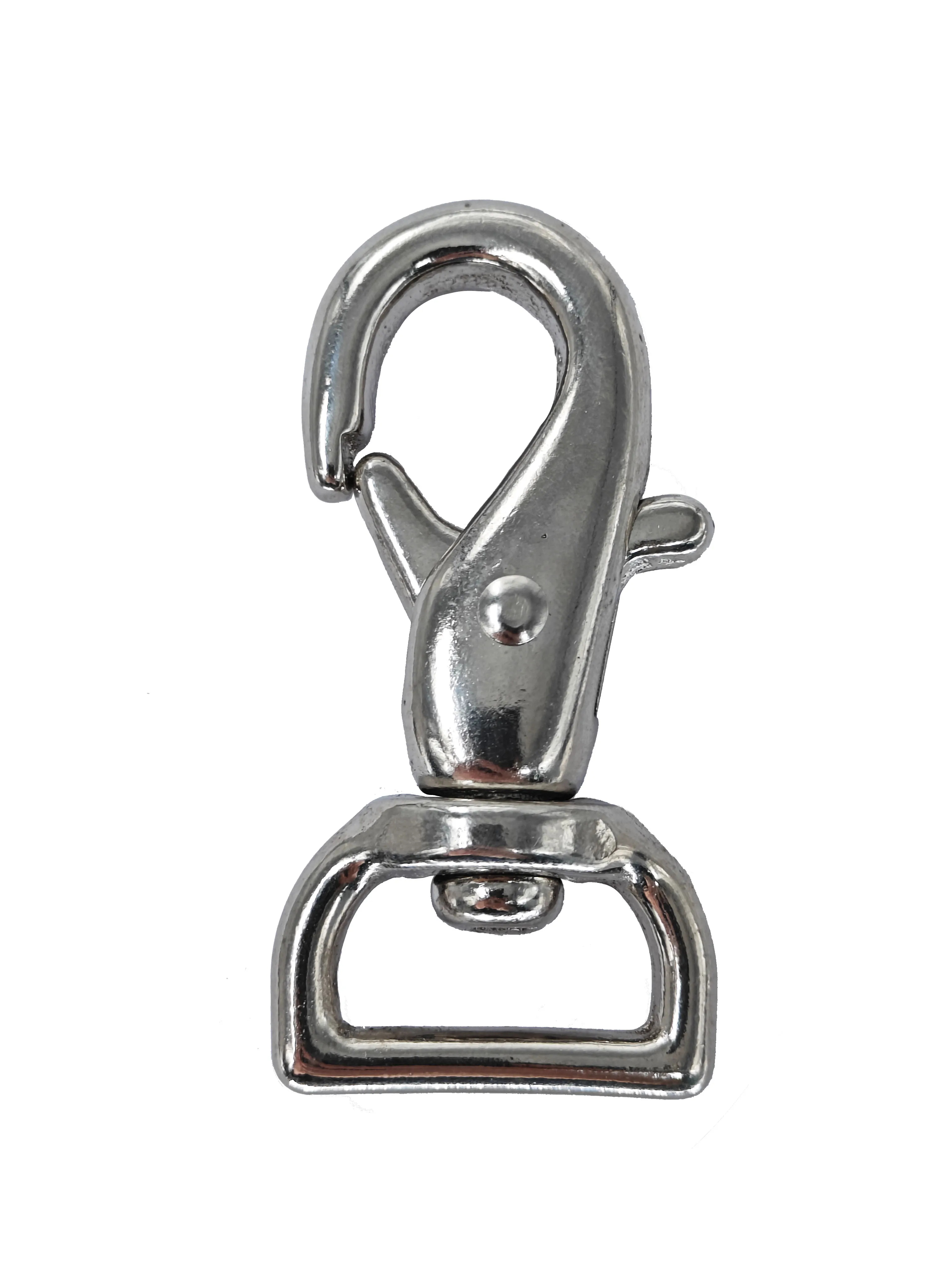 Rigging hardware 304 stainless steel spring snap safety hook climbing carabiner keychain hook