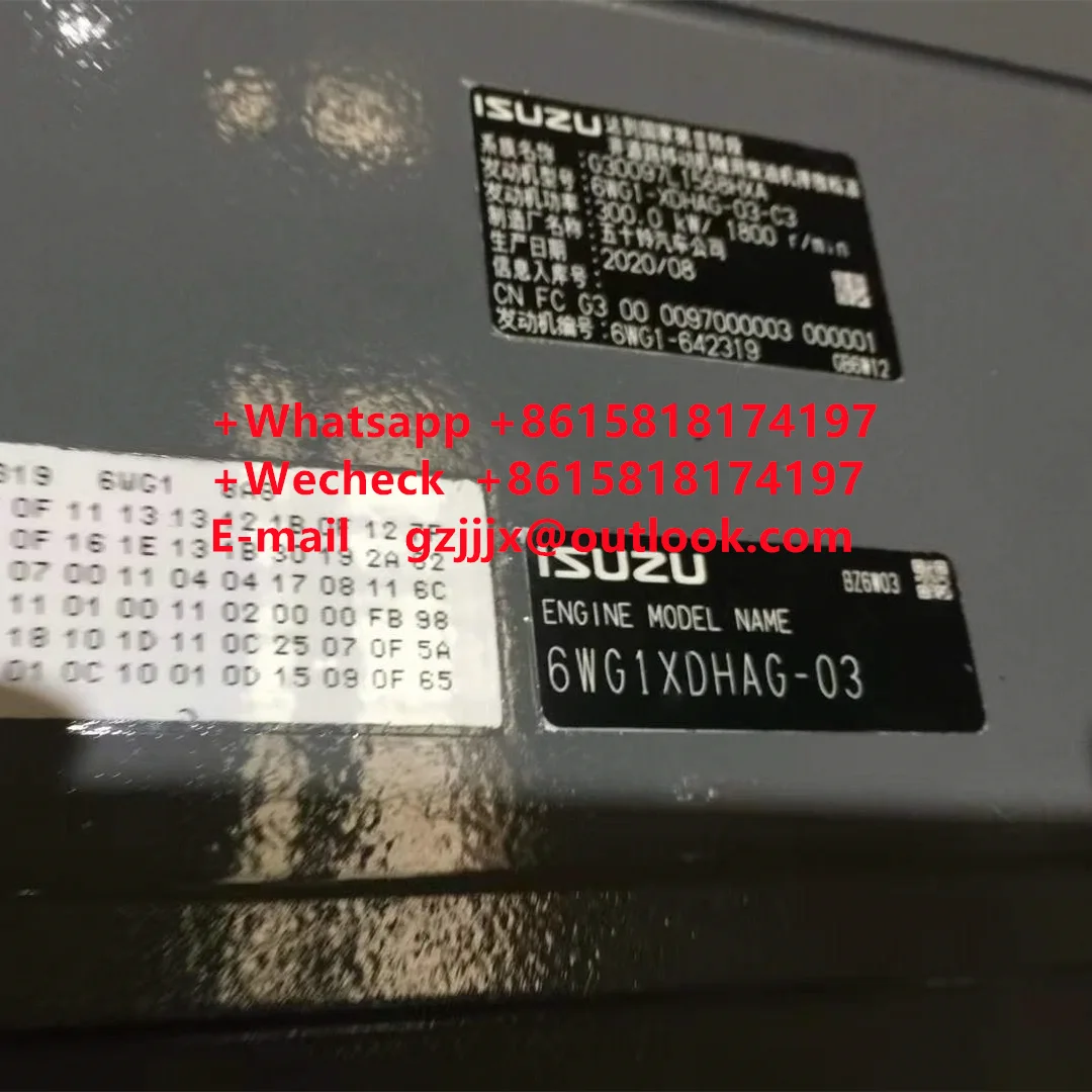 Isuzu Engine 4JG2 4HK1 6WG1 6HK1 6HK1T 6RB1 6SD1 6BG1 6BG1T 6BD1 4BG1T 4BD1 4JB1 4JB1T Used New Isuzu Engine Assembly