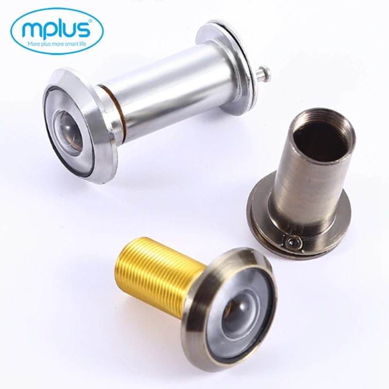 180 degree hotel Brass stainless steel door eye lens Door peephole zinc alloy magic eye door viewer