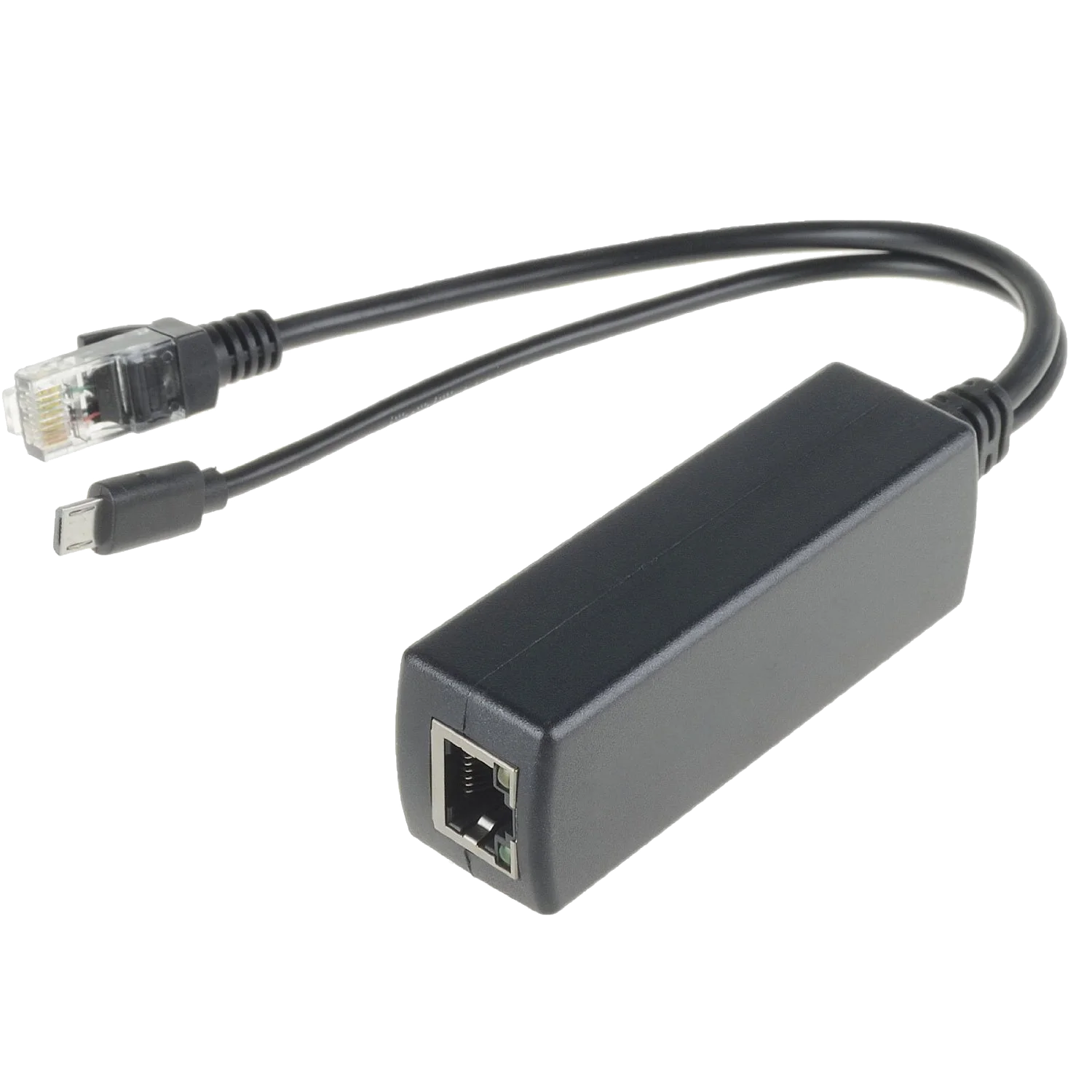 С разъемом micro-USB, разветвитель PoE 1000 Мбит/с, от 48 В до 5 В, выход 5 Вт для зарядного устройства мобильного телефона.