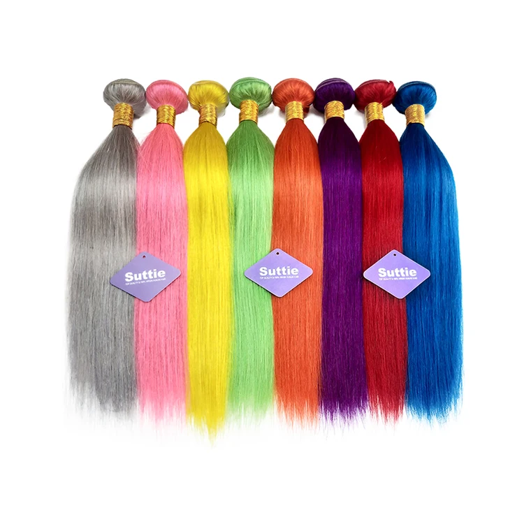 
wholesale virgin cuticle aligned color human hair ombre hair bundles with closure and frontal ,brazilian pink hair extensions 