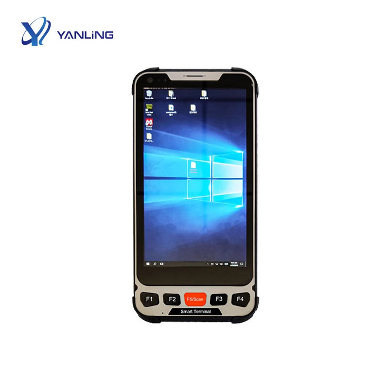 2021 дешевый 5,5 дюймовый смартфон Z8350 5MP Ручной терминал pda win10 GSM WCDMA LTE