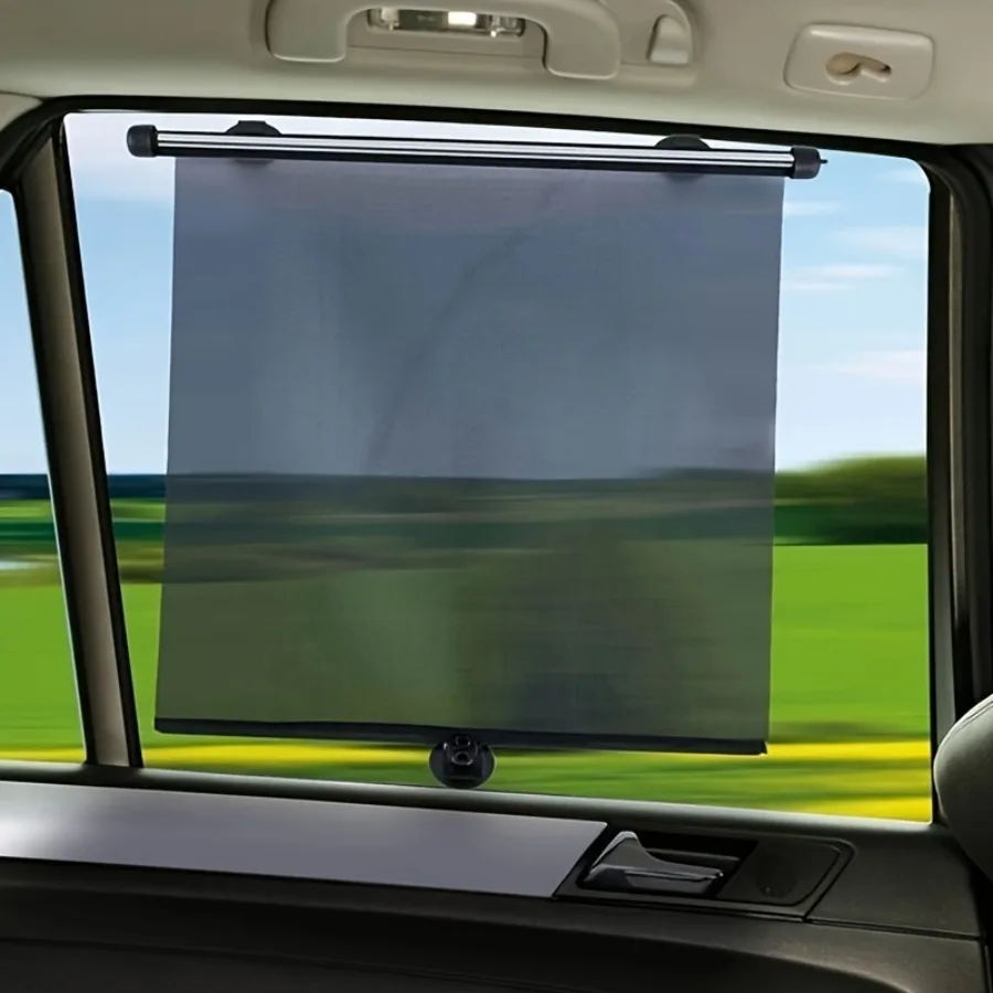 Car Windshield Sunshade Protection Retractable Set Front Rear Window UV-protective Heat Insulation Curtainfor Car Accessories