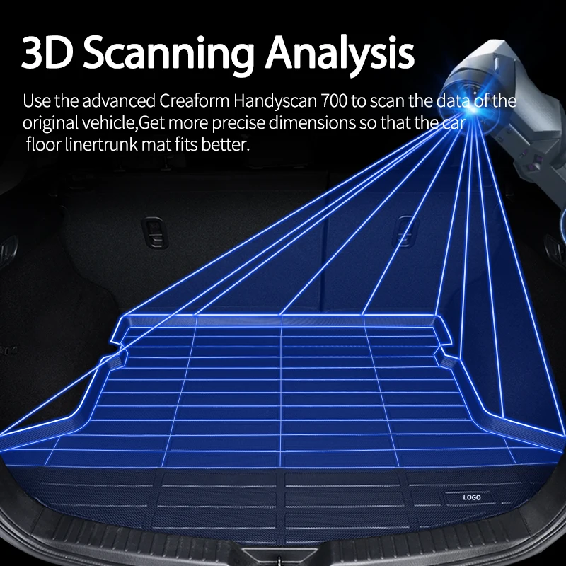3D custom fit premium TPE car trunk mat cargo liner auto rear tray for KIA Sonet Seltos Sportage luggage boot mat