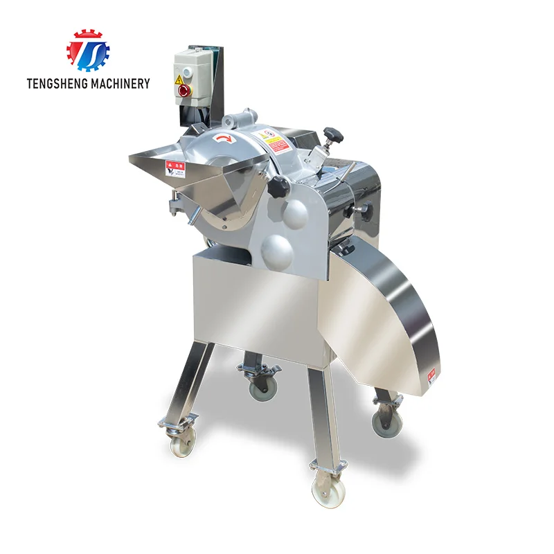 Food Processing Plant Stainless Steel High-Speed Dicing Slicing Cutting Machine for Central Kitchen (TS-Q180)
