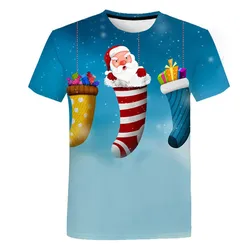 2019 New Christmas Tree O Neck Tshirt 3D Printed Christmas Tree kids T-shirt