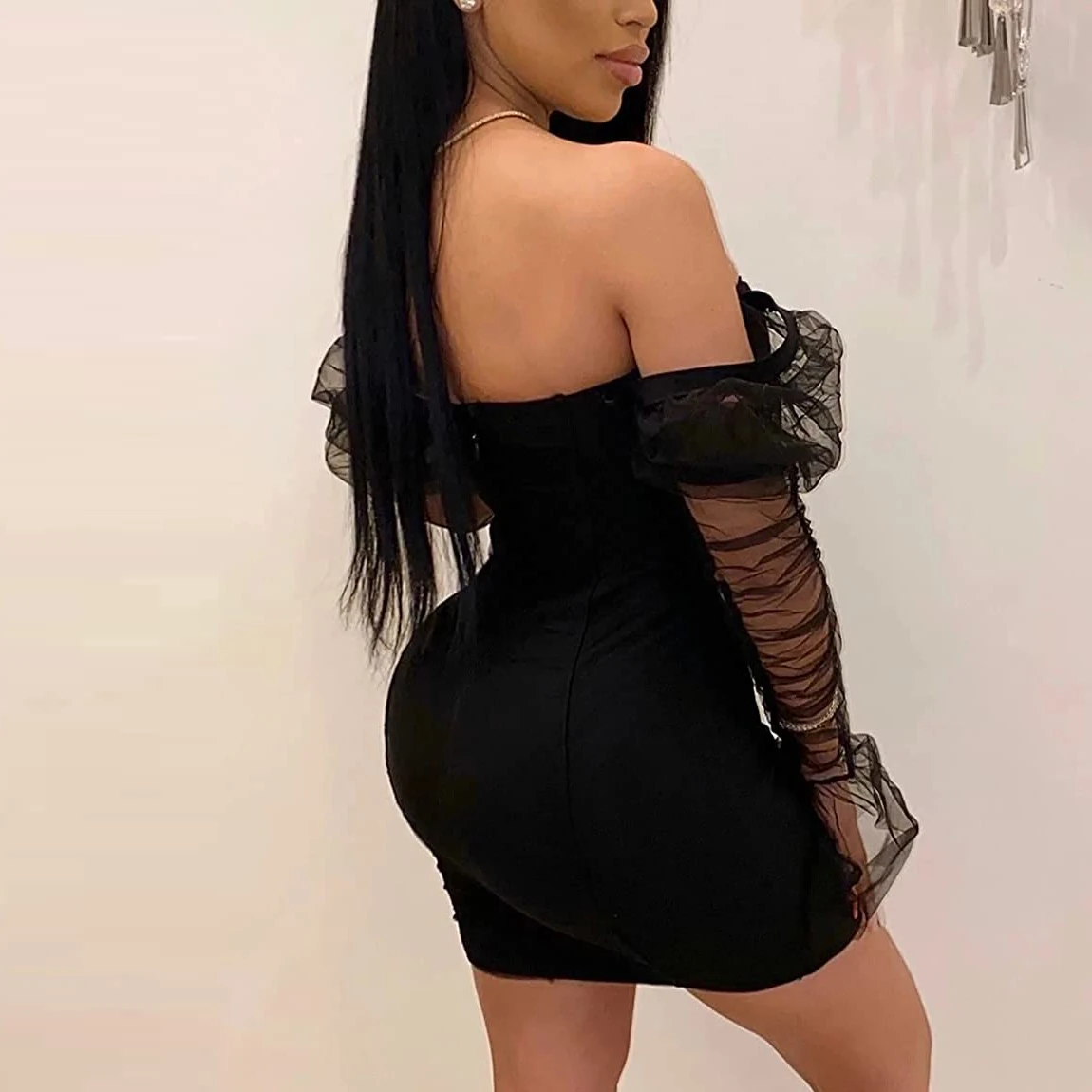 Bandage Dress Sexy Mini Skirt Vestido De Mujer Vestidos ODM Quinceaneras Dresses Beadings Princess Womens Casual Dresses