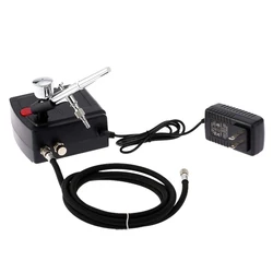 Черный белый 12V Мини спрей Макияж Аэрограф компрессор комплект для торта, для создания поделок татуировки Модель автомобильных кузовов пластиковые наборы