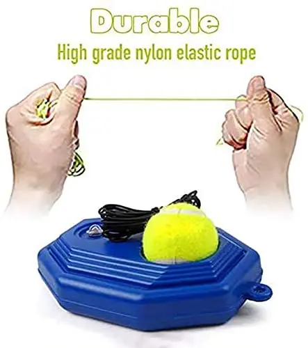 Heavy Duty Tennis Training Tool Basic Exerciser Elastic Rope Automatic Rebound Rubber Tennis Trainer Partner Sparring Device