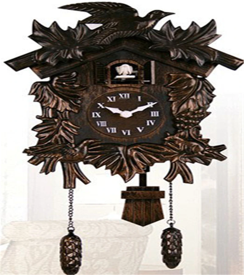 
designer home decor modern cuckoo clock pink cuckoo bird wall clock 