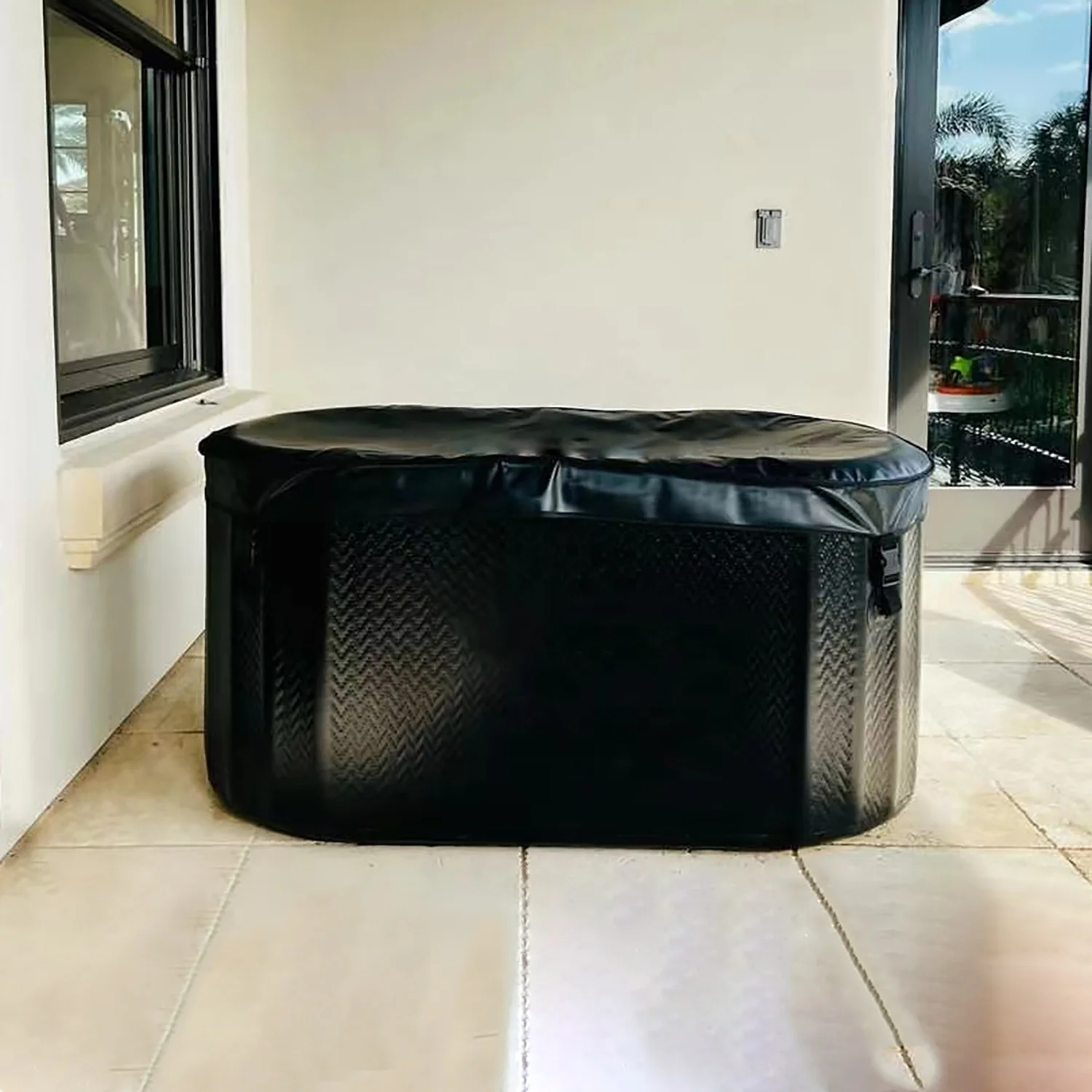 Chinese manufacturer Inflatable Plunge Bath Cold /Cold Plunge Ice Bath Tub Portable Cold Plunge Bathtub with Cover