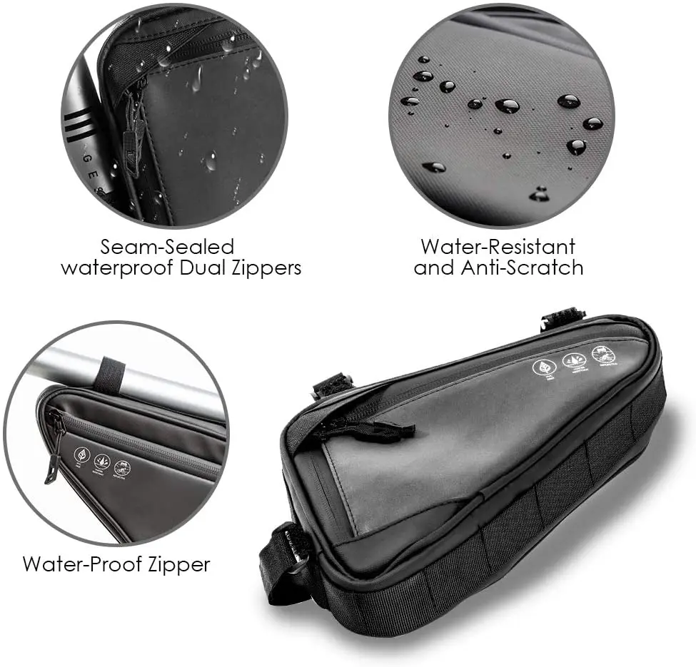 Custom New Design Bike Smartphone Frame Bag New Version Bike Frame Bag Durable Material Waterproof Bicycle Frame Bag