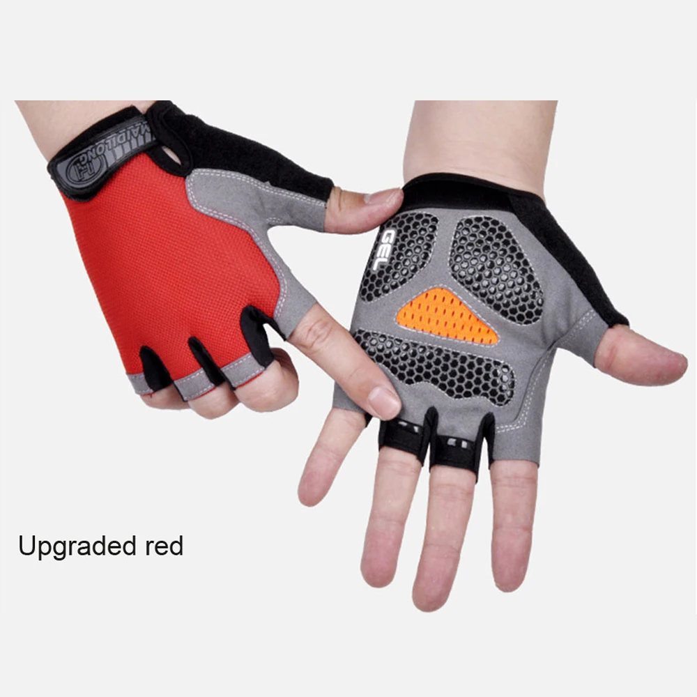 HOT Cycling Anti-slip Anti-sweat Men Women Half Finger Gloves Breathable Anti-shock Sports Gloves Bike Bicycle Glove