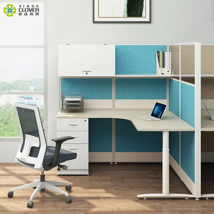 Красивый китайский алюминиевый стол для офисной рабочей станции с низкой