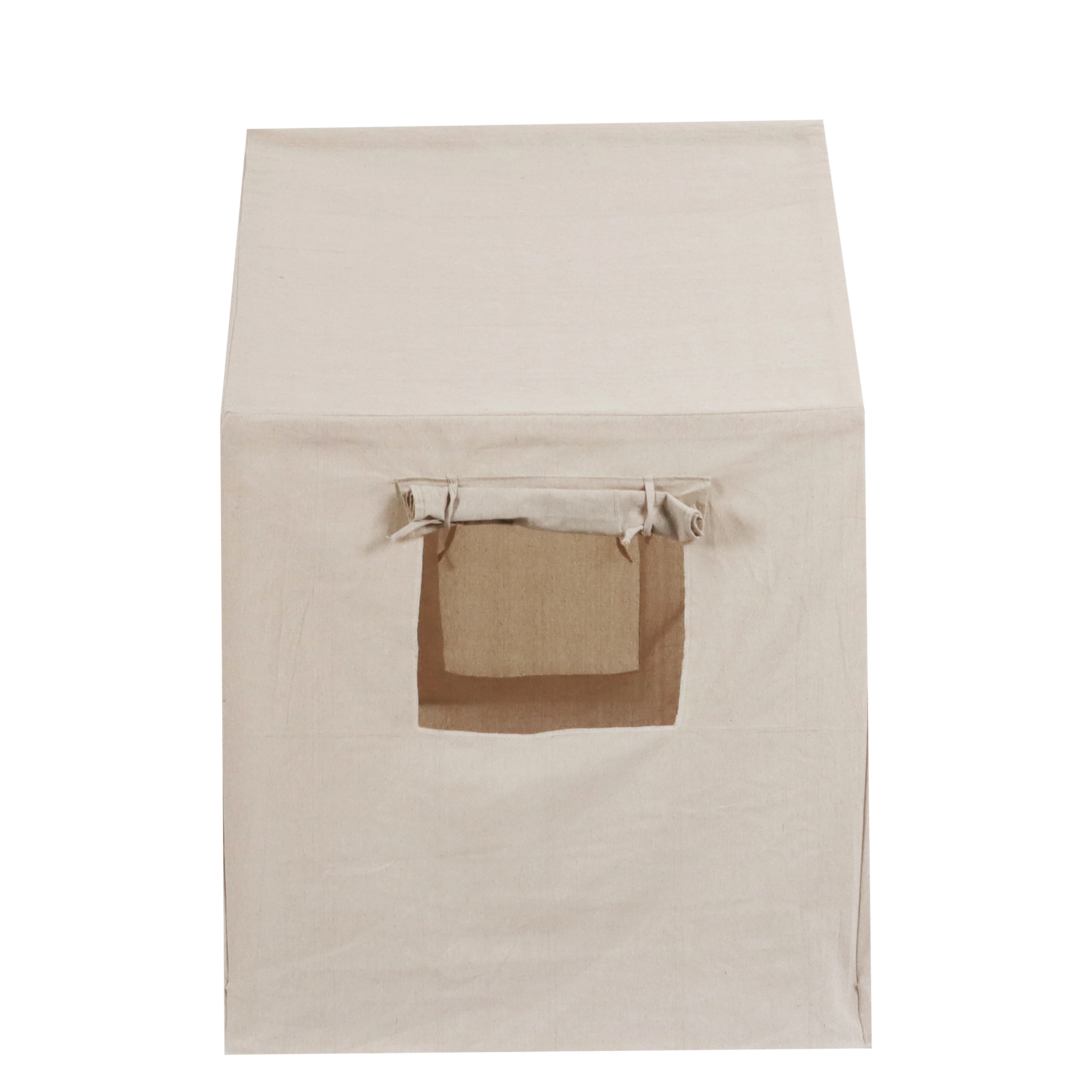 Solid Wood Kids Play Tent Indoor with Windows  Wooden Children Playhouse Outdoor Toddler Tent for Room Baby Furniture