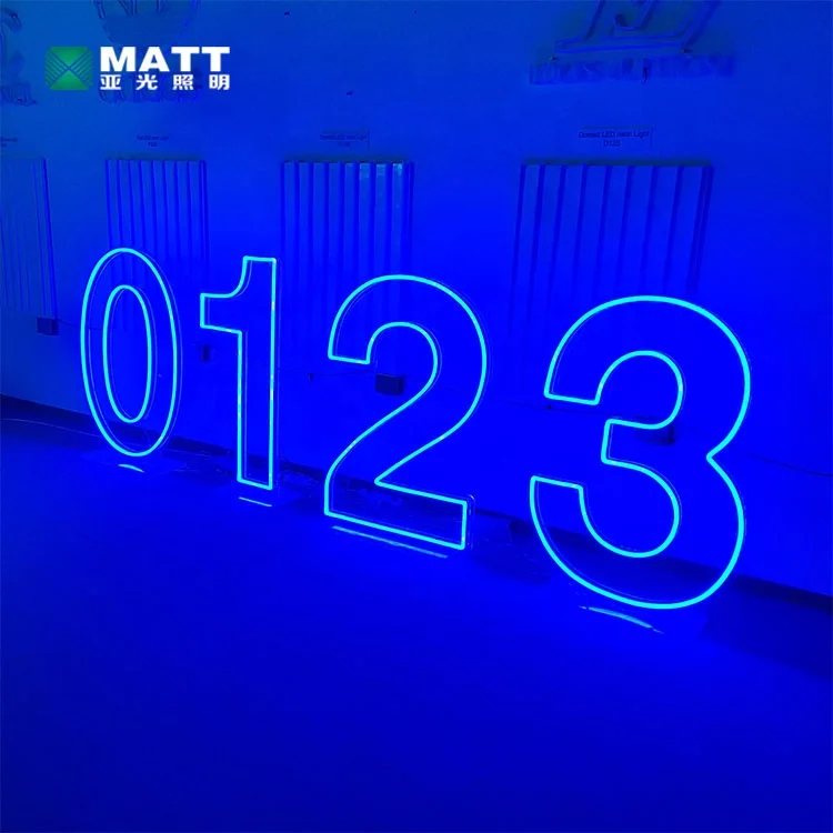 Матовый горячей продажи 2ft 3ft 4ft 0-9 A-Z большой светодиодный одежда с буквами и цифрами свет бесплатный дизайн акрил подсветкой RGB неоновая вывеска для