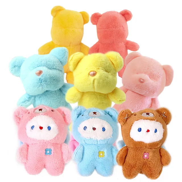 Animal Keychain Super Soft Plush Cute Charm Creative Hanging Decor with Buckle Stuffed Plush Key Ring Backpack Pendant Gift