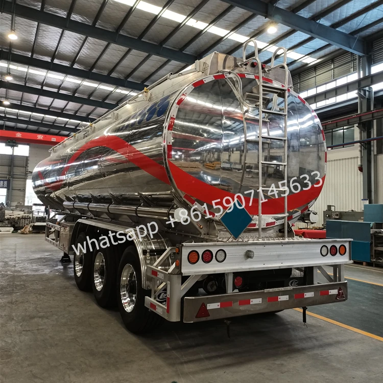 38kl 42kl 43kl Aluminum Stainless Steel Fuel Oil Tanker Trailer 3 Axle 4 Compartment Diesel Gasoline Tank Truck Truck Trailer