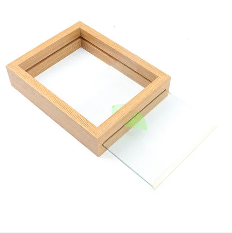 Wholesale Hot sale Transparent Double Sided Glass Picture MDF Frame For Pressed Flower Art