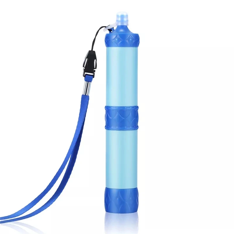 Factory Wholesale Drop-shipping Survival Gear Water Filter with Pump PVC Hiking Products Water Filter Straw