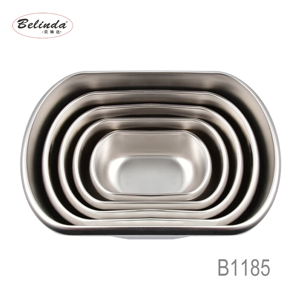 Food Grade Stainless Steel 304 Oval Shape Stackable Food Container Lunch Box With Lid Plastic