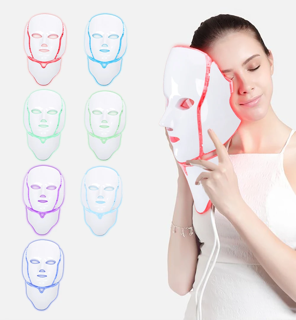 
 YOROSO 7 colors Led Facial Masks for Home Use Red Light Therapy Mask  