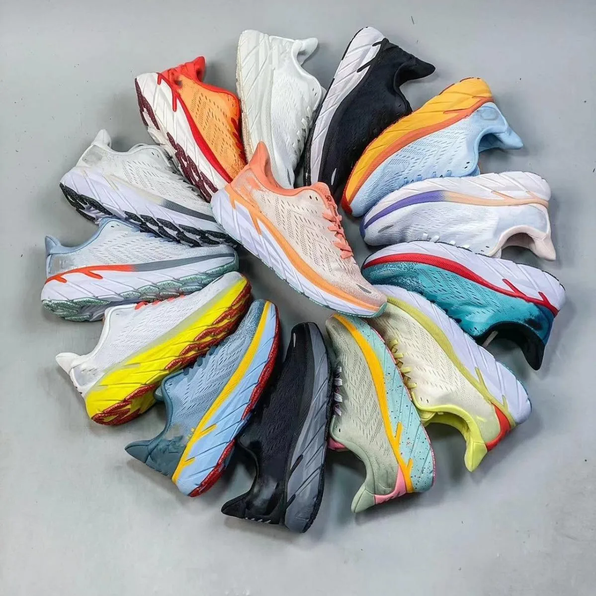 Wholesale Breathable Unisex Casual Walking Shoes High Quality Hokas Running Shoes for Men women sepatu zapatos running