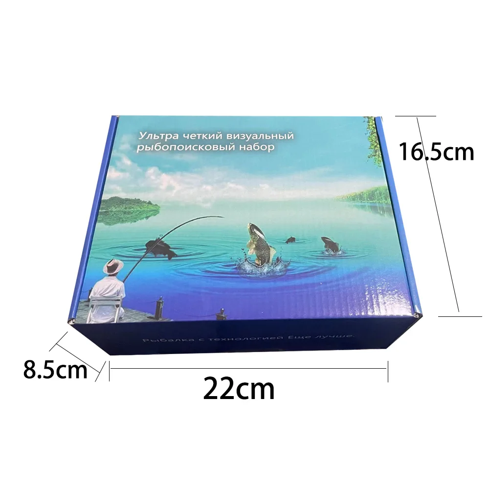 20M Fishing Camera Touch Screen IP68 Waterproof Monitor 1800TVL Portable 5inch Night Vision Underwater Ice Fishing Video Camera