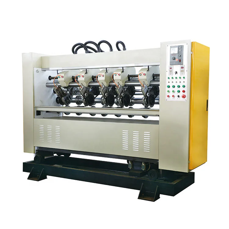 Semi Automatic Cardboard Separating Paper Rolling Line Slicing The Corner Slotting Packaging Machinery Cartons Electric