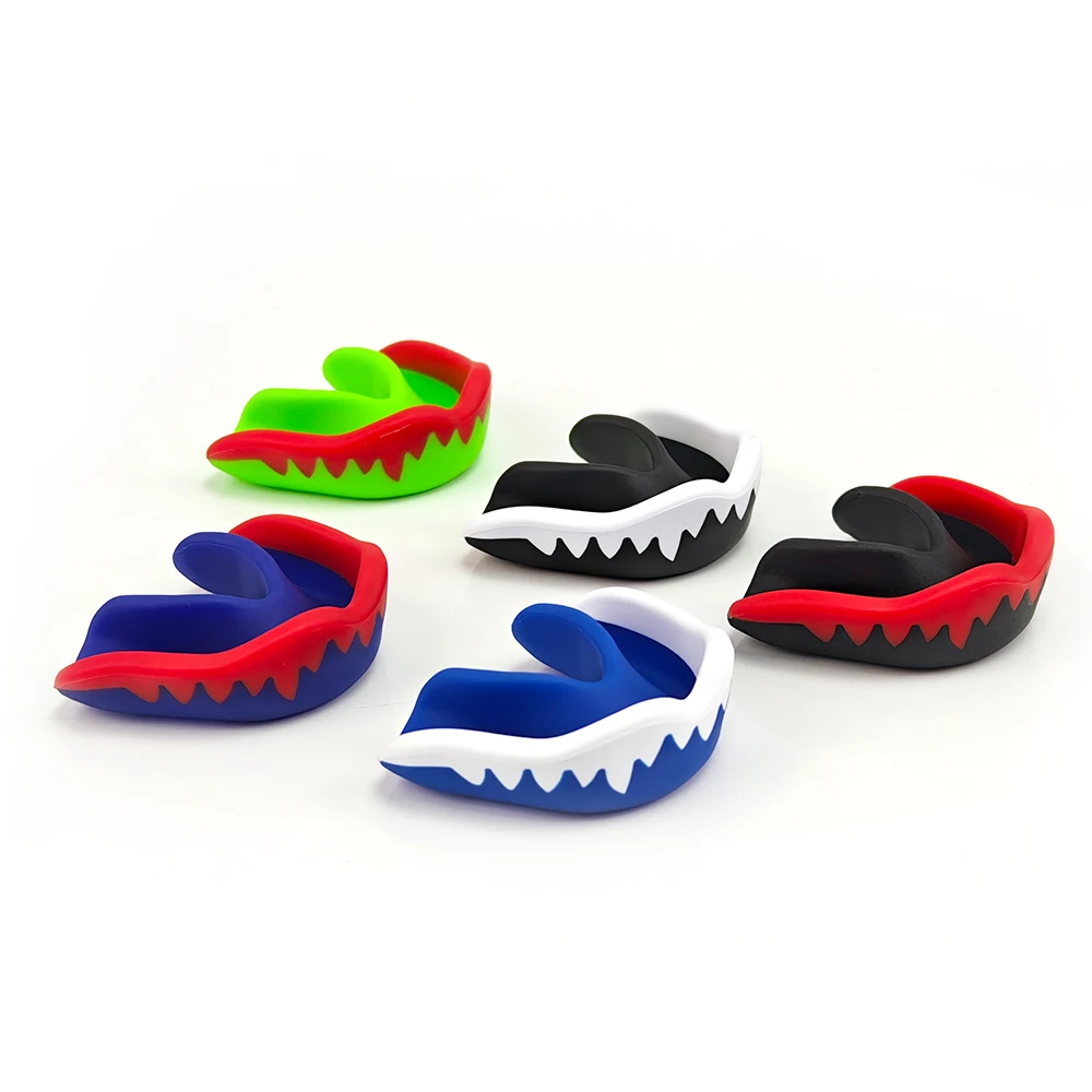 EVA Material Shark Teeth Tooth Guard Hot Fashion Healthy New Style LOGO Printing Protection Mouth Guard Braces