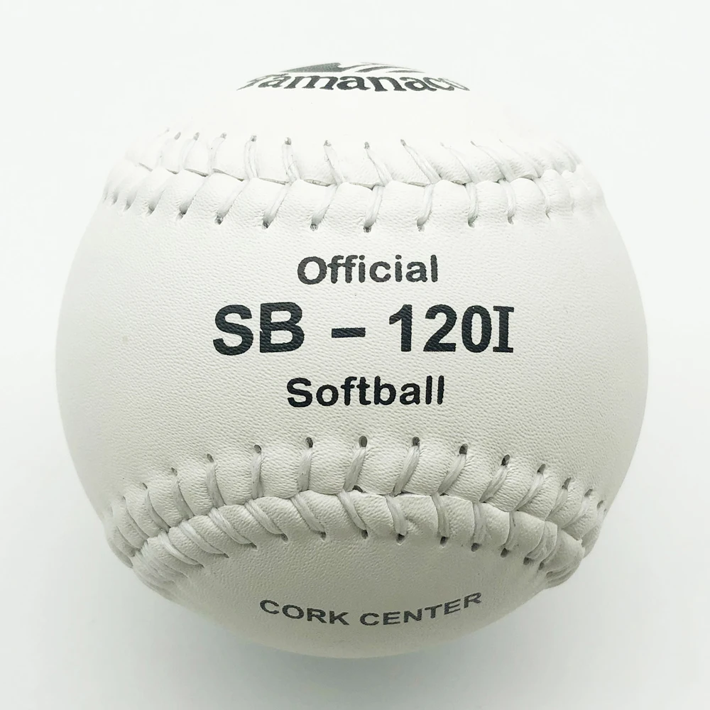 12 inches softball white premium pvc leather PK grade cork Tamanaco SB-120I softball ball in stock