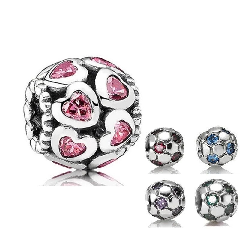 925 sterling silver football bead  for men pandoras bracelet jewelry jewelry