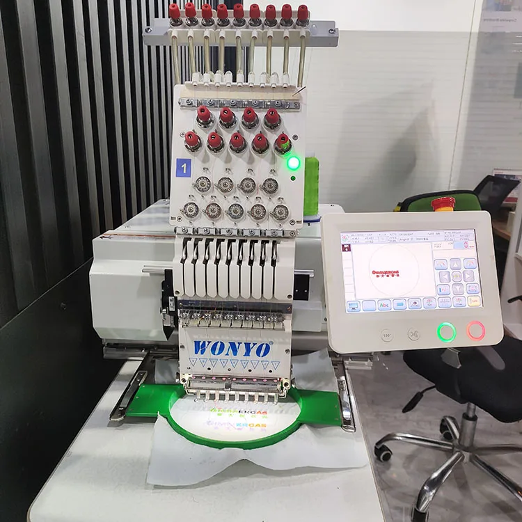 Domestic china Wonyo brand Embroidery machine Industrial Application Single Head Embroidery Machine Computer Key Motor