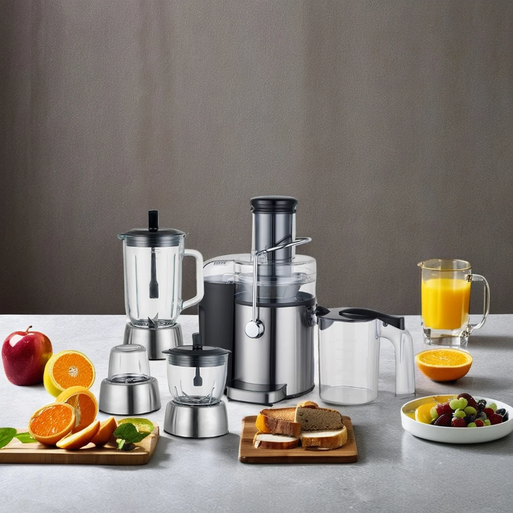 1200W Electric Stainless Steel 4 in 1 multifunction juicer Blender Slow Juicer for Household Use