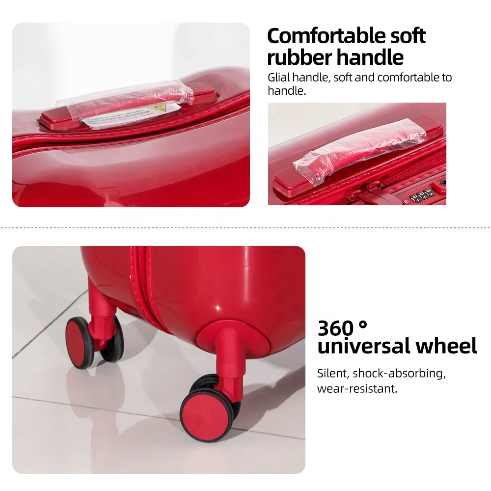 Lightweight red travel bags luggage password lock student trolley box 20 inch 24 inch waterproof boarding case luggage travel