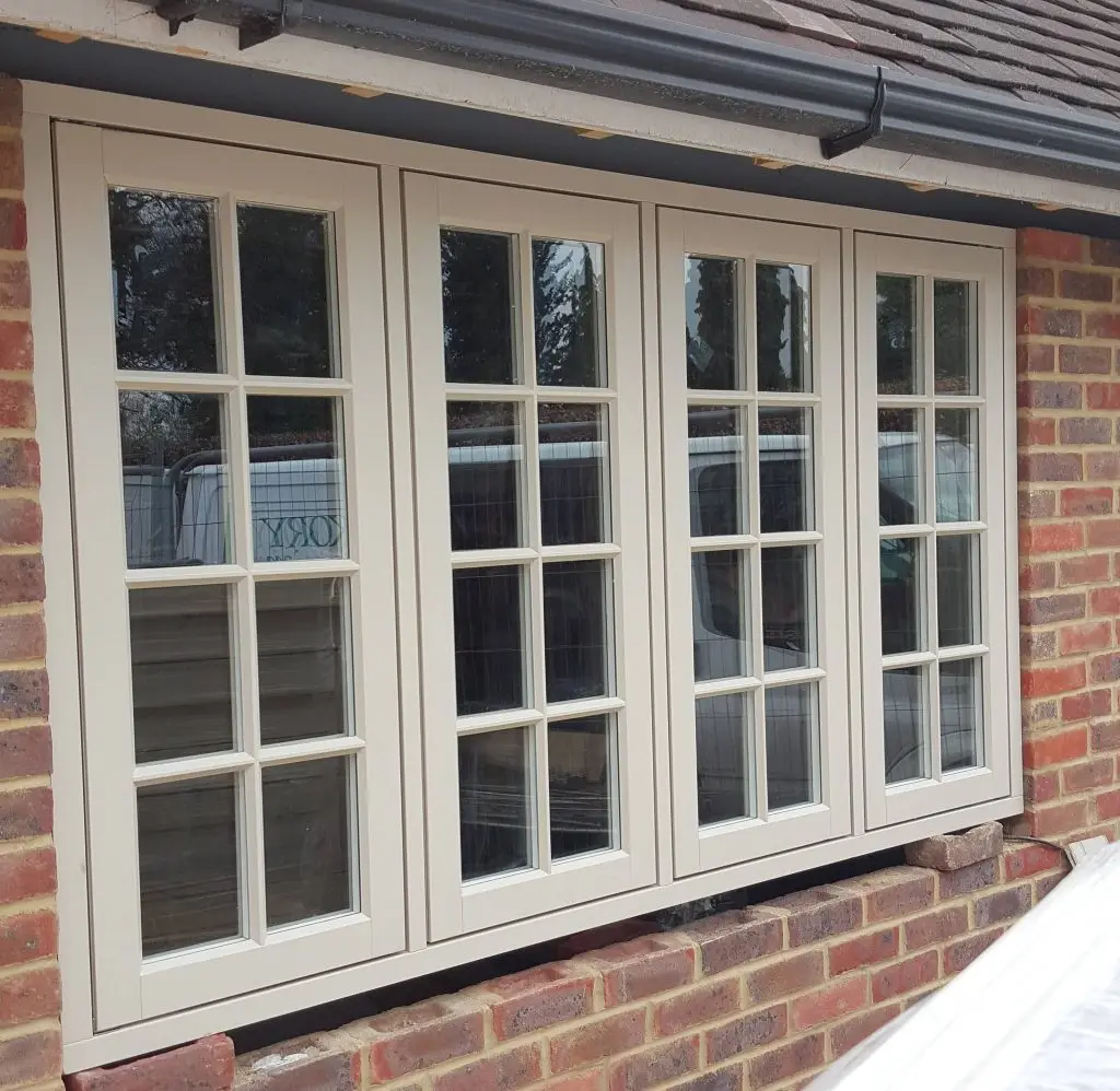 American Style Aluminium Clading Wood French Door Wood Clad Aluminum Casement Window and Doors with Screen