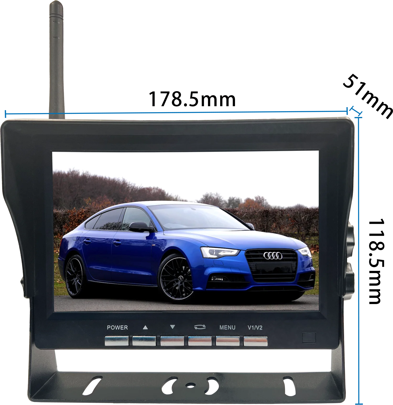 7 дюймов quad HD IPS экран беспроводной видеорегистратор Система обратного контроля для автомобиля Автобус Грузовик