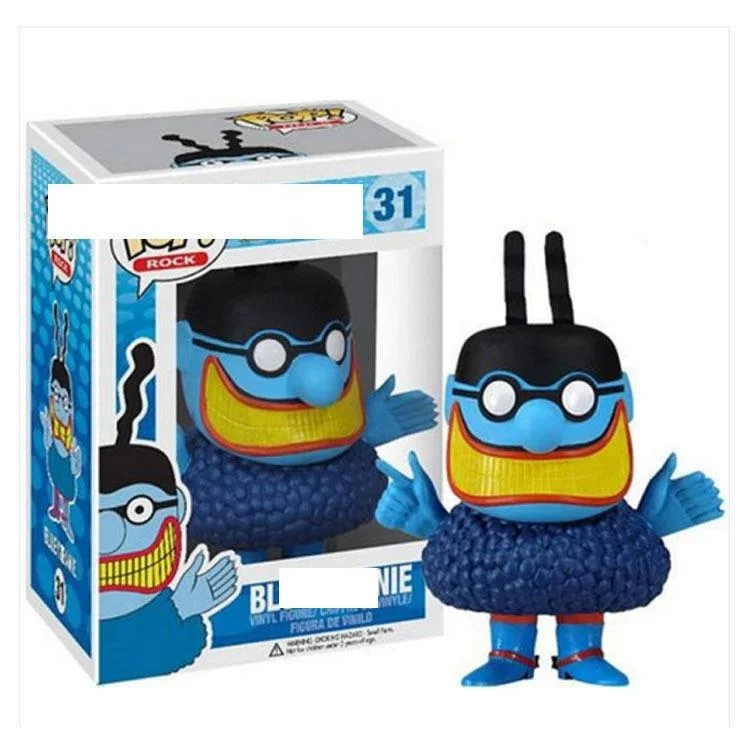 Rock band star Action Doll Funko pop The Beatles rocker PVC Suit Collection Model Toy with funko pop protector Action Figure toy