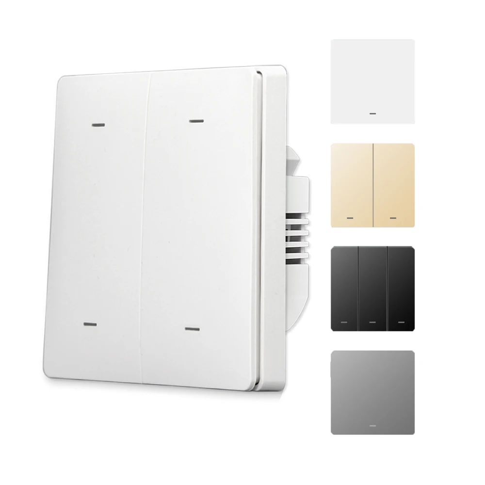 4 Gang WiFi настенный выключатель не работает нейтрально с Tuya Smart Life Alexa Google Home 1/2/3/4