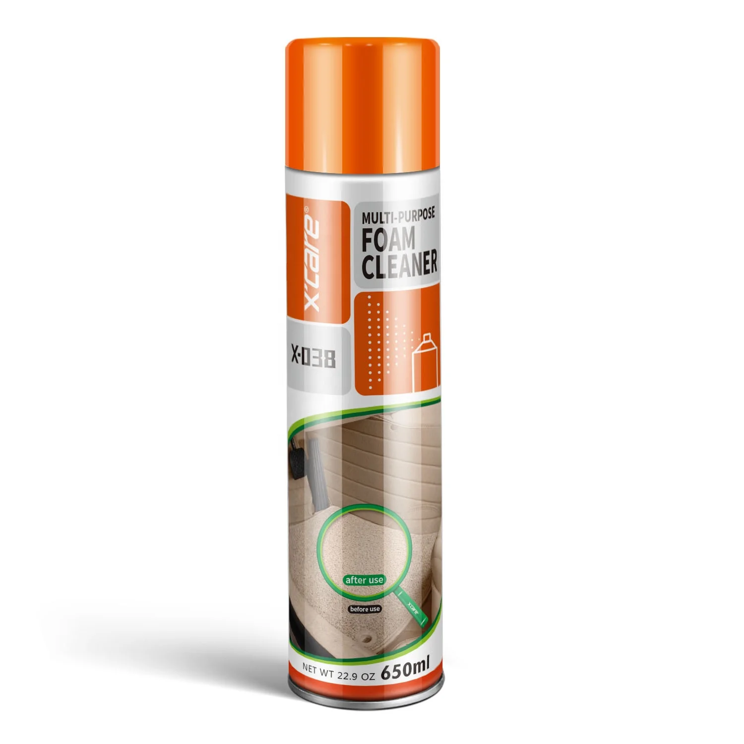 China Whole Factory Direct Supply Multi-purpose Foam Cleaner With A Brush Cap On The Top 650ml