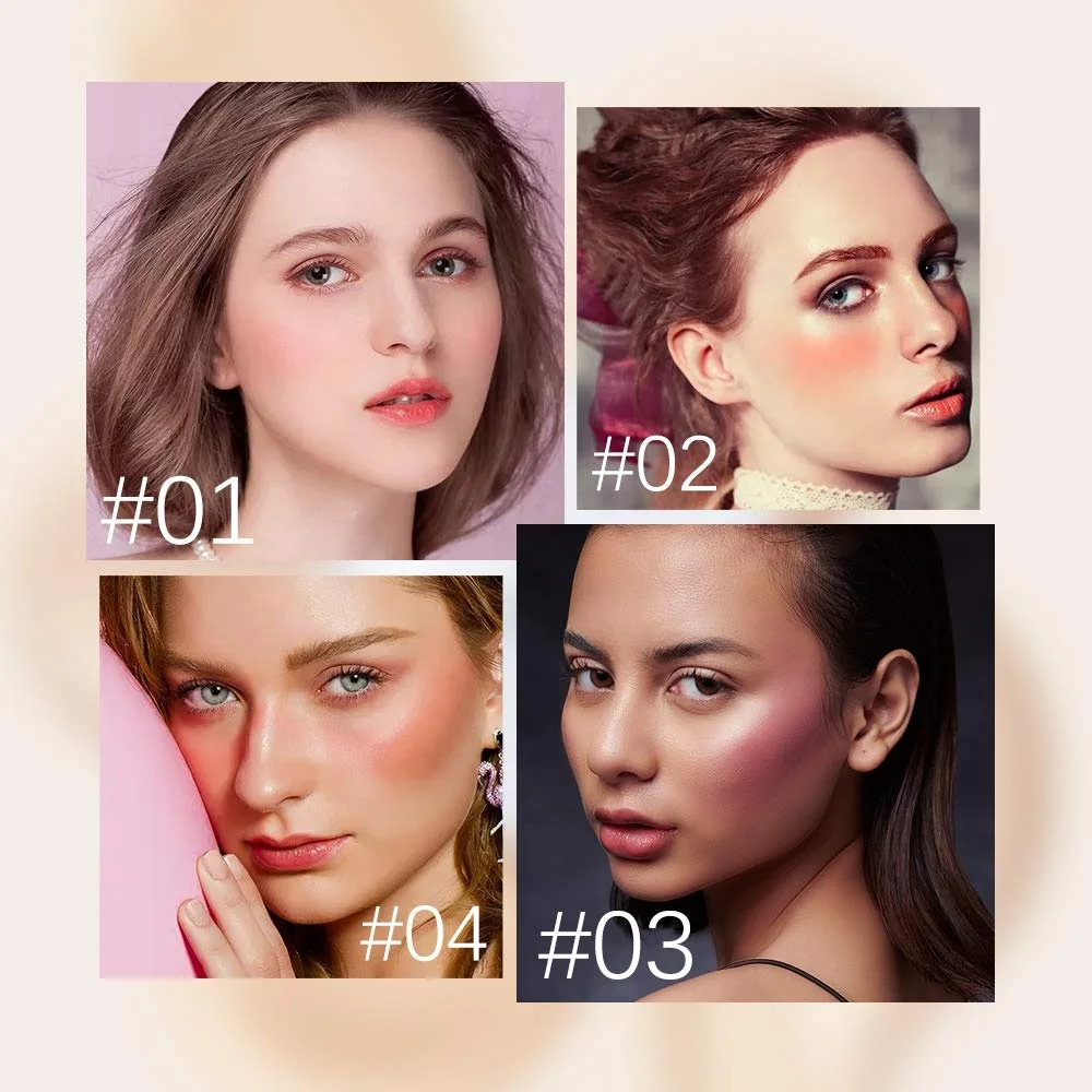 Make-Up Pigmented Liquid Cheek Blusher Cream Gel Long Lasting Lightweight Blendable Face Blush