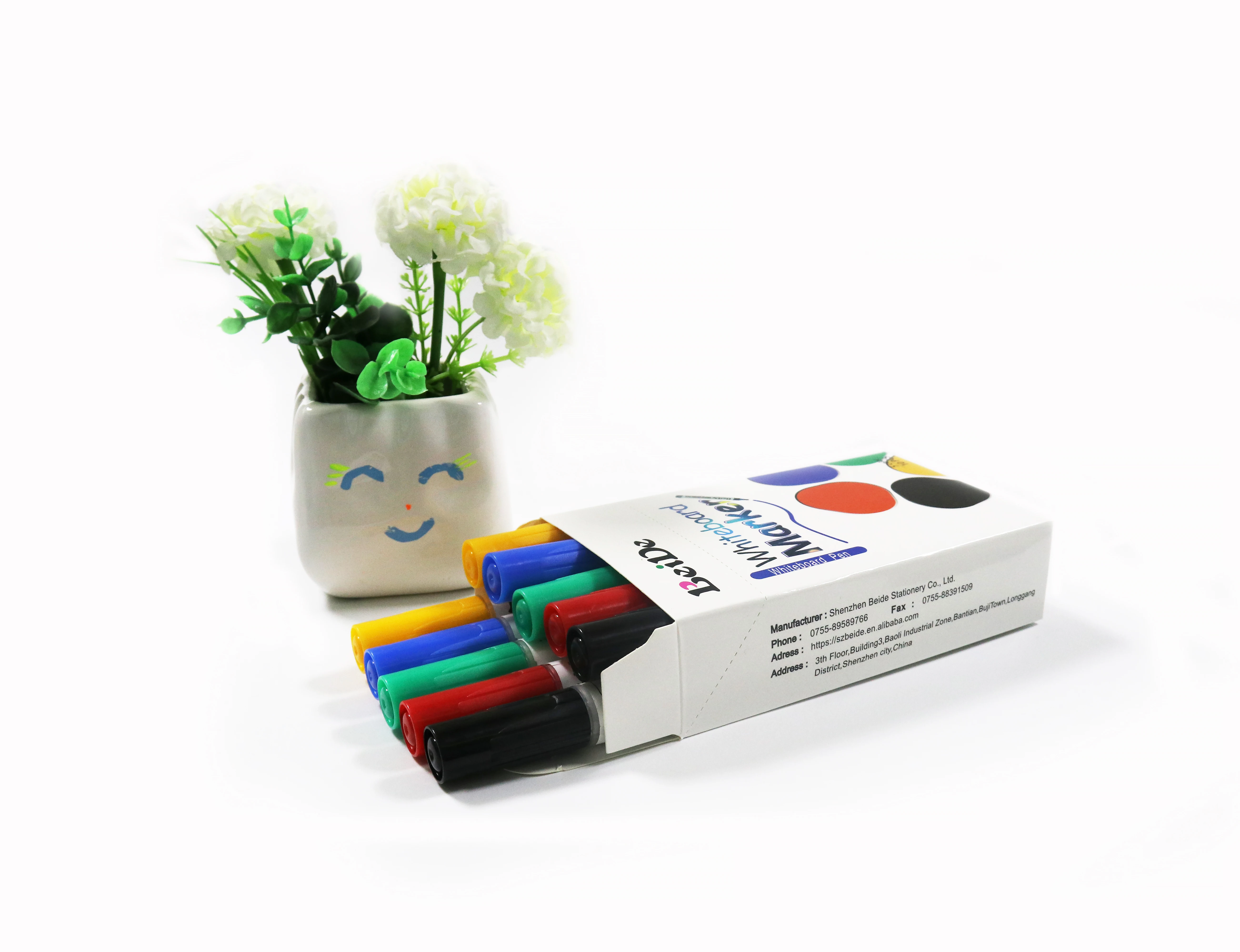 Easy wipe dry erase colored ink promotional 6.5mm whiteboard marker