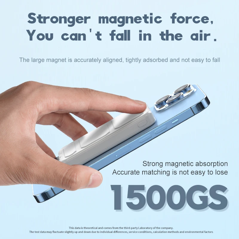 Custom Wholesale 15W Fast Charging Portable Magnetic Mini 10000mah Wireless Power Bank
